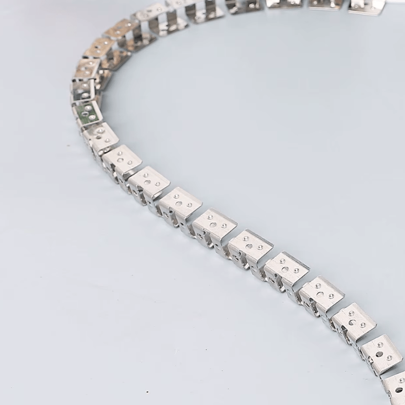 Metro Clip de soporte de tira de neón LED acero inoxidable 10ctm x10ctm - Wattko